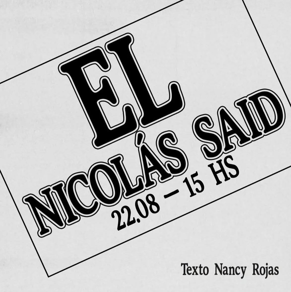 [Inauguración] El | Nicolás Said